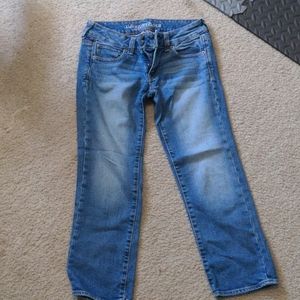 AE artist cropped stretch jeans